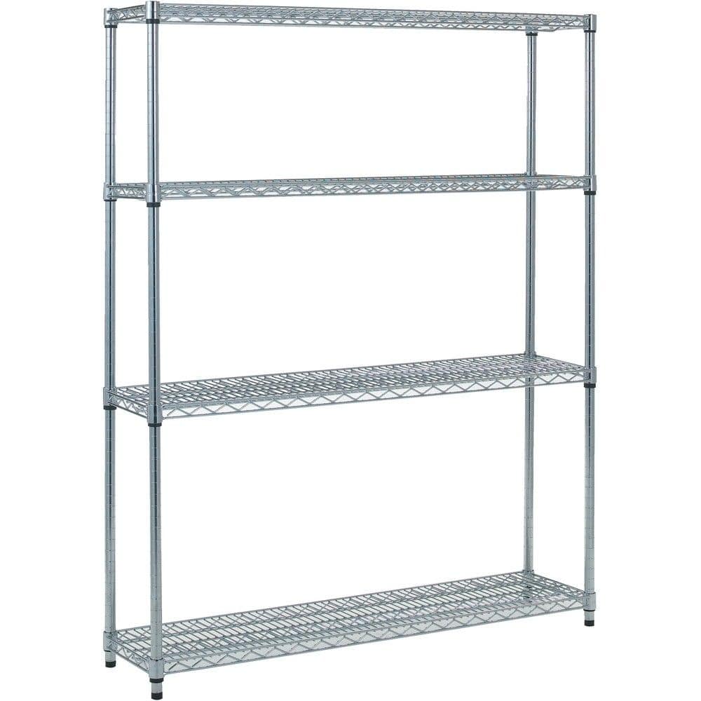 トラスコ中山 スチール製メッシュラック W1205XD305XH1533 4段 間口（mm）1209