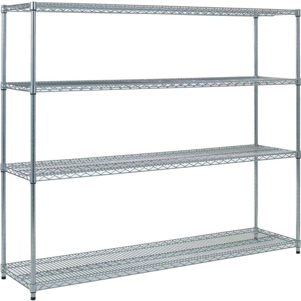 トラスコ中山 スチール製メッシュラック W1824XD457XH1533 4段 間口（mm）1809