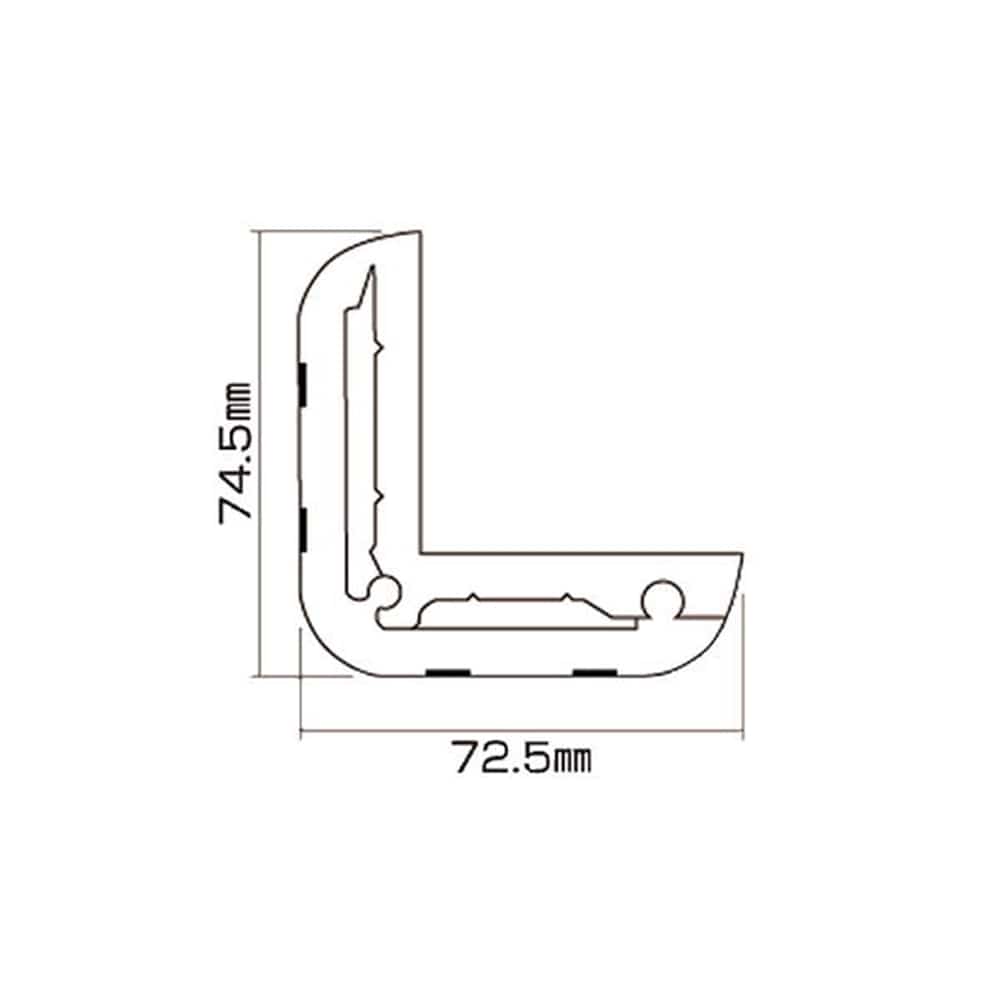 光（Hikari）　ＫＬＳＰ－３０１　Ｌ型プロテクター３００ 72.5Ｘ74.5Ｘ300ｍｍ