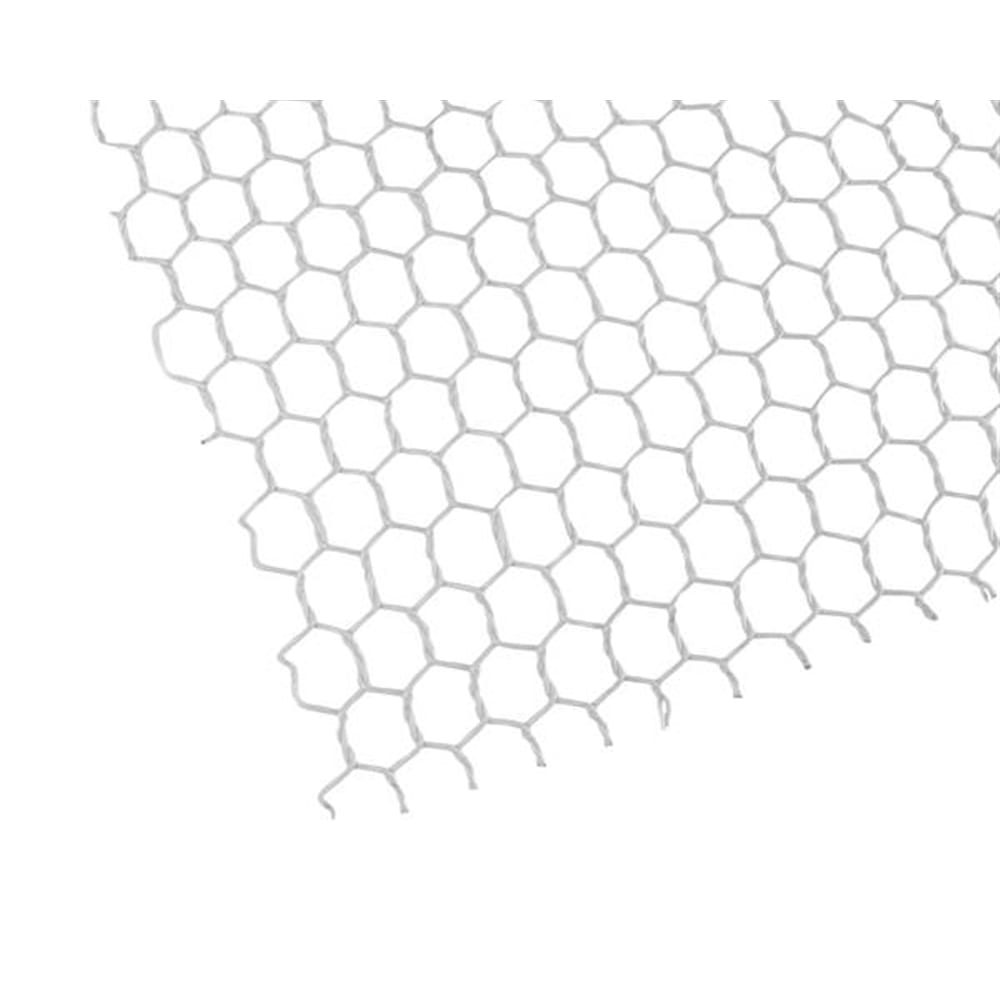 ビニール亀甲網 #20x10mmx450mmx30m巻 白 巻売