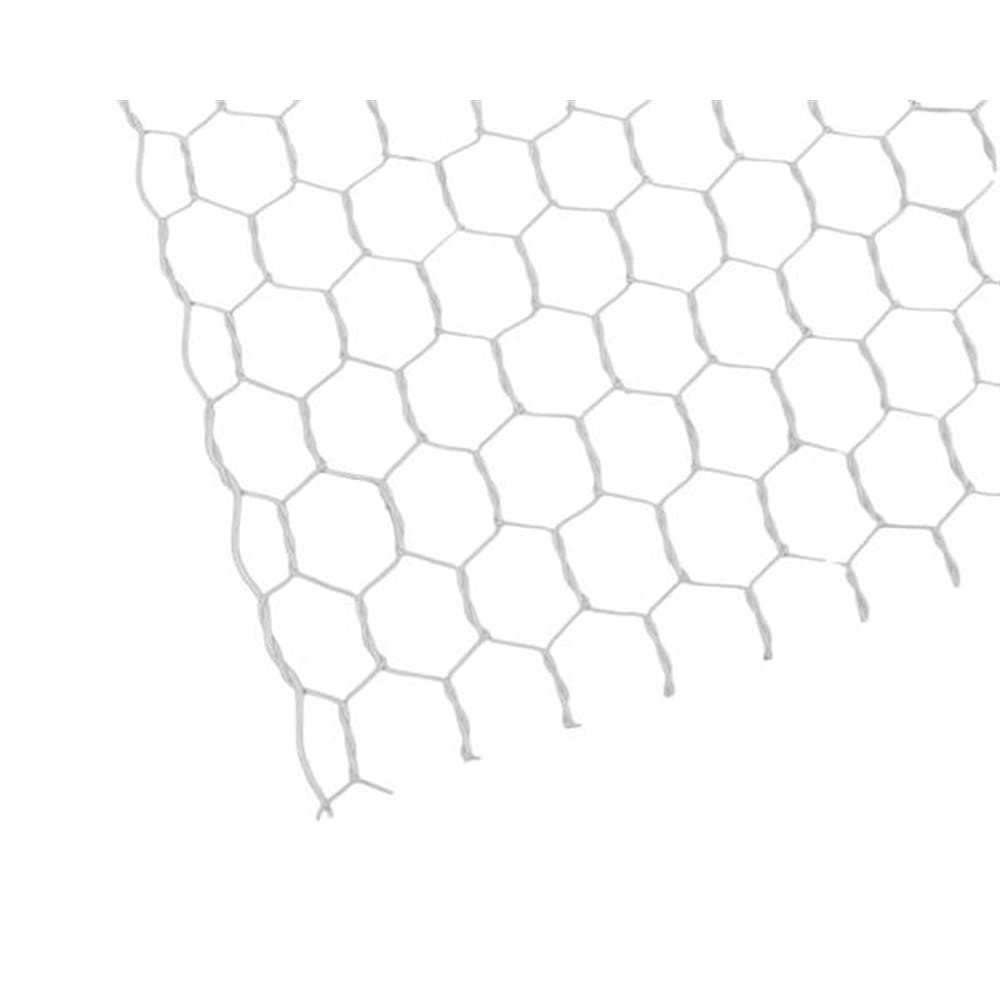ビニール亀甲網 #20x16mmx910mmx30m巻 白 巻売