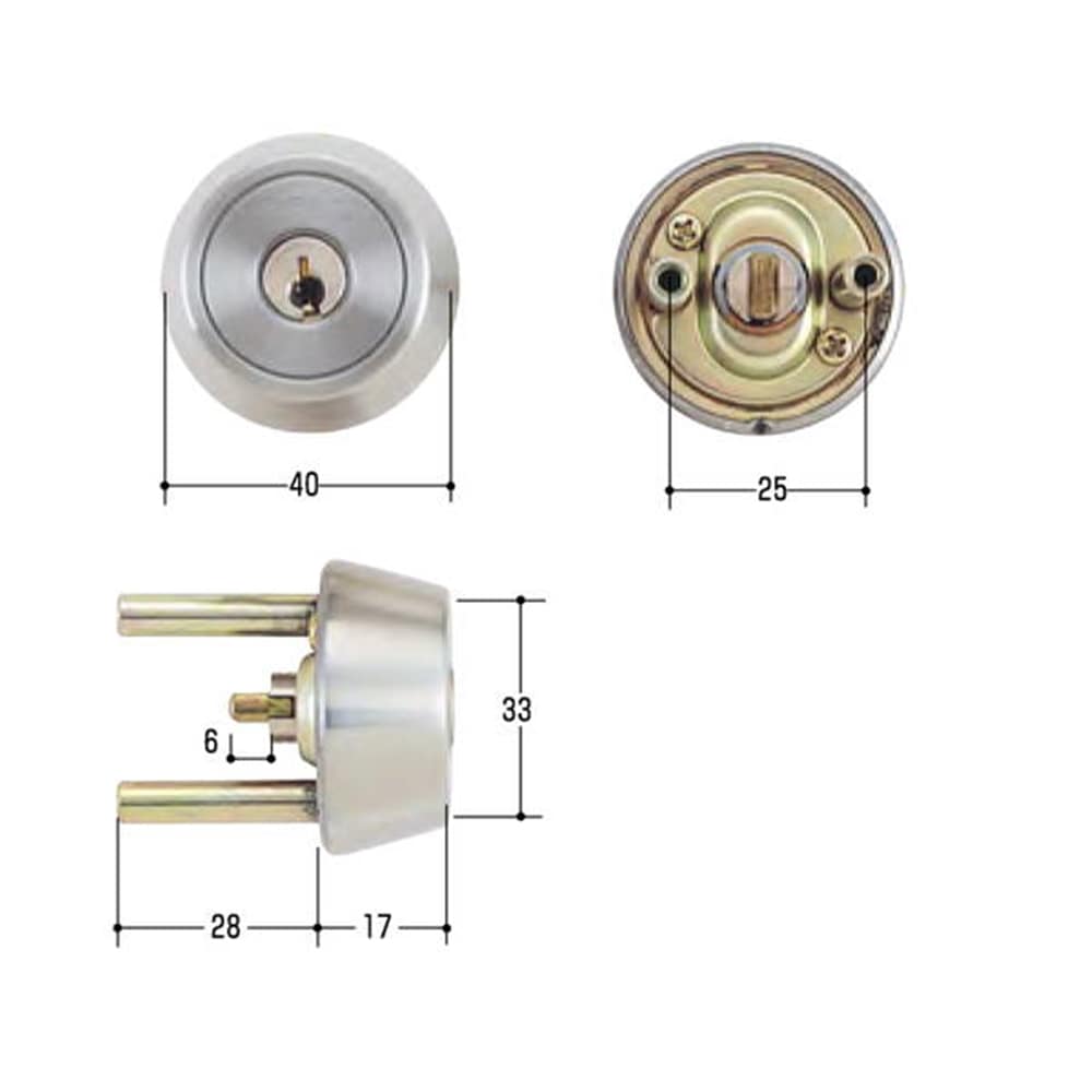 GOAL GCY-72 ※１ドア２ロック用です。シリンダー×２個、同一キーで使用可能