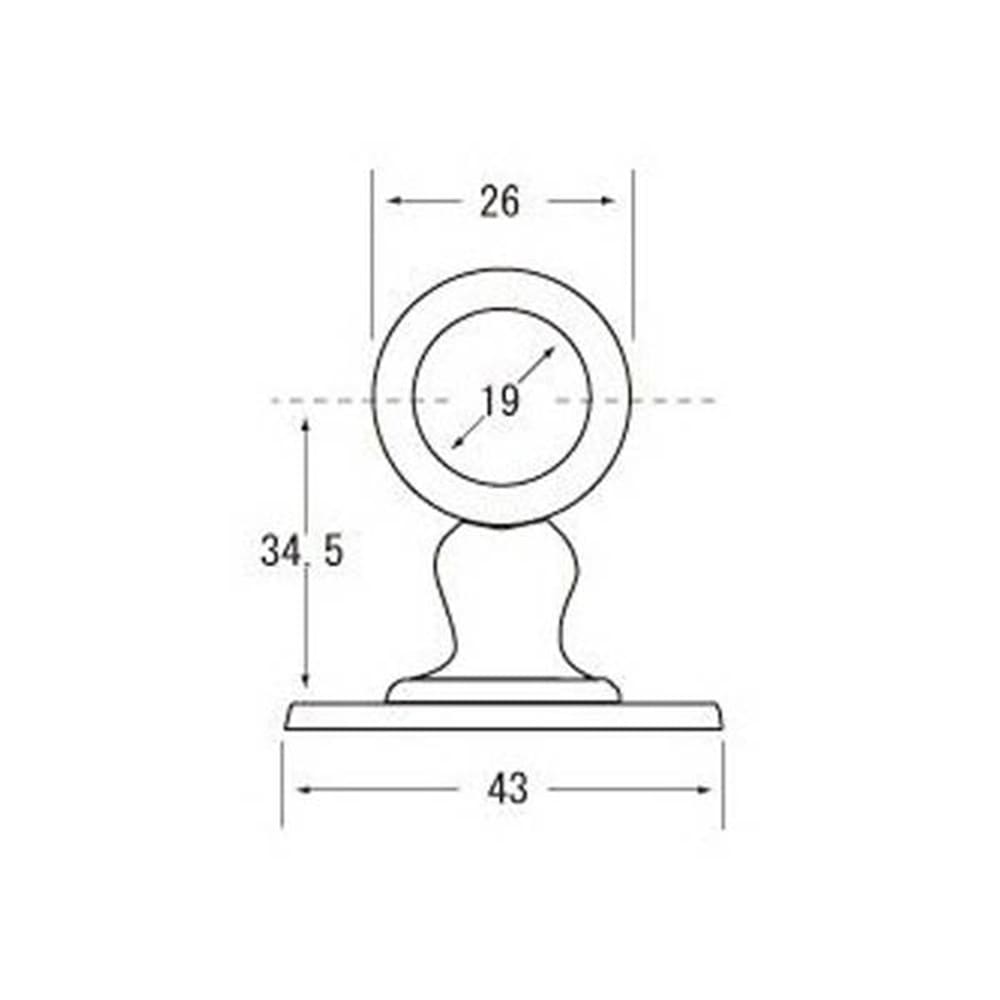 37011 ブラケット通19mm シール品