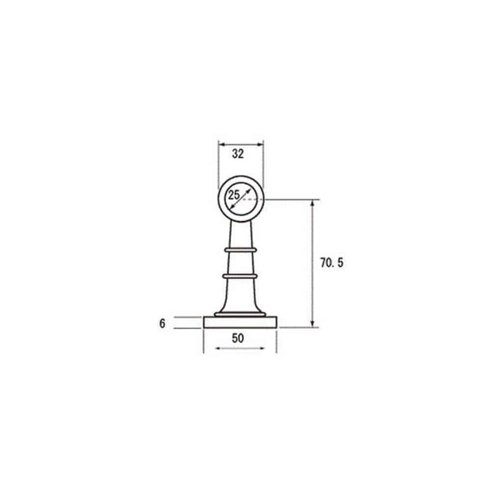 37019首長ブラケット片25mmシール品