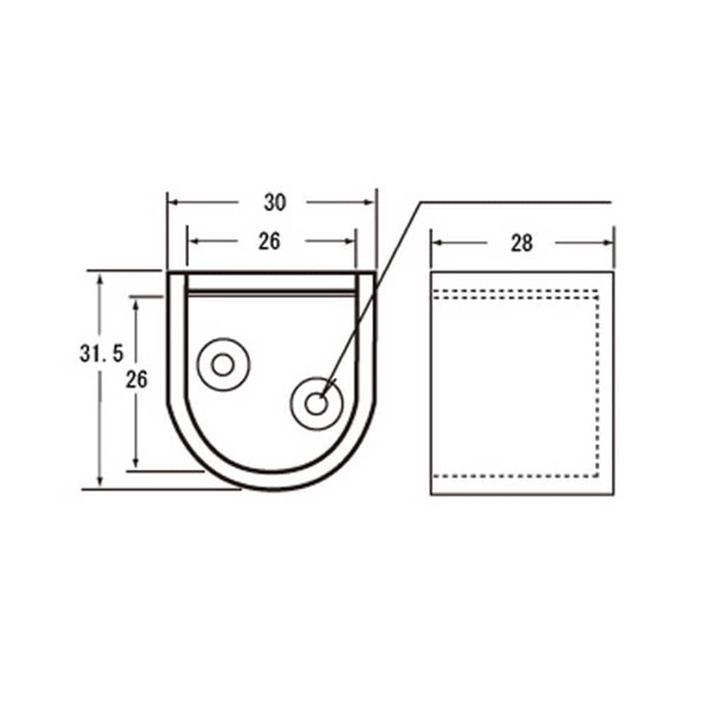 37051 U字ソケット 25mm