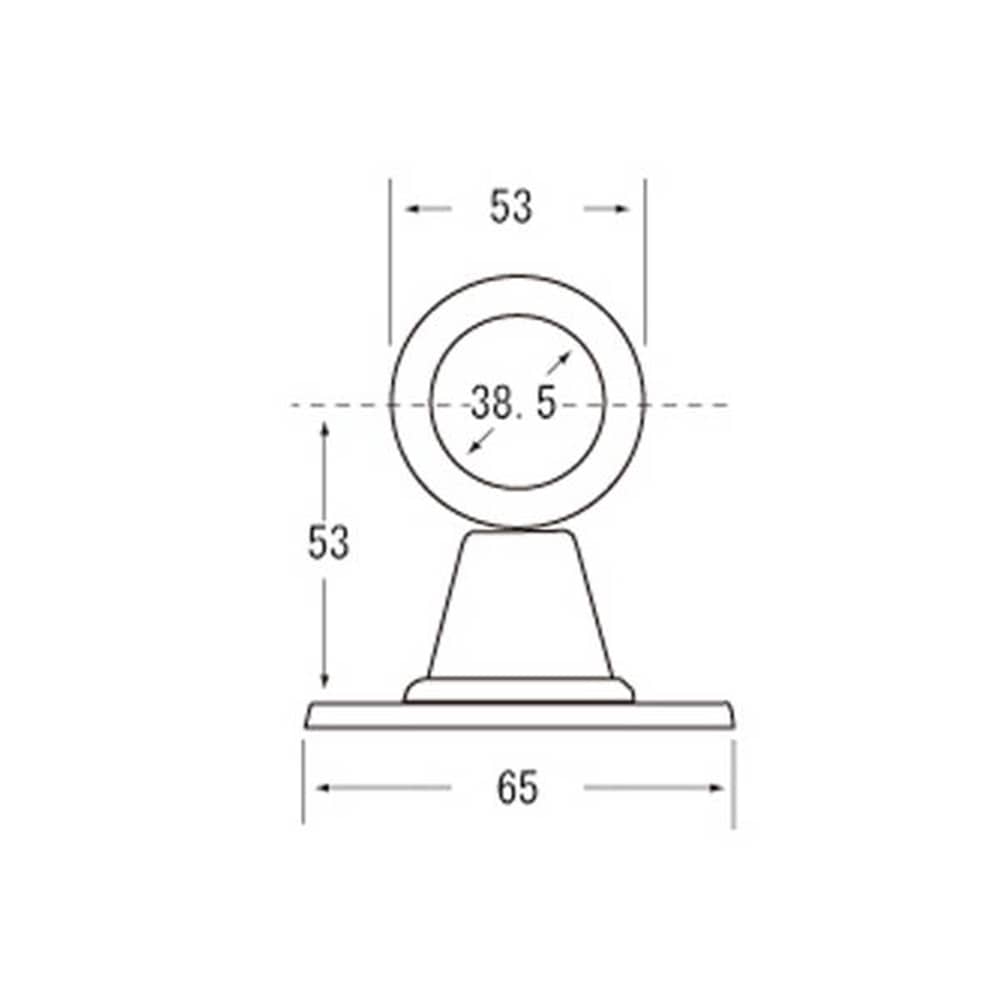 37104 ステンブラケット片38mm