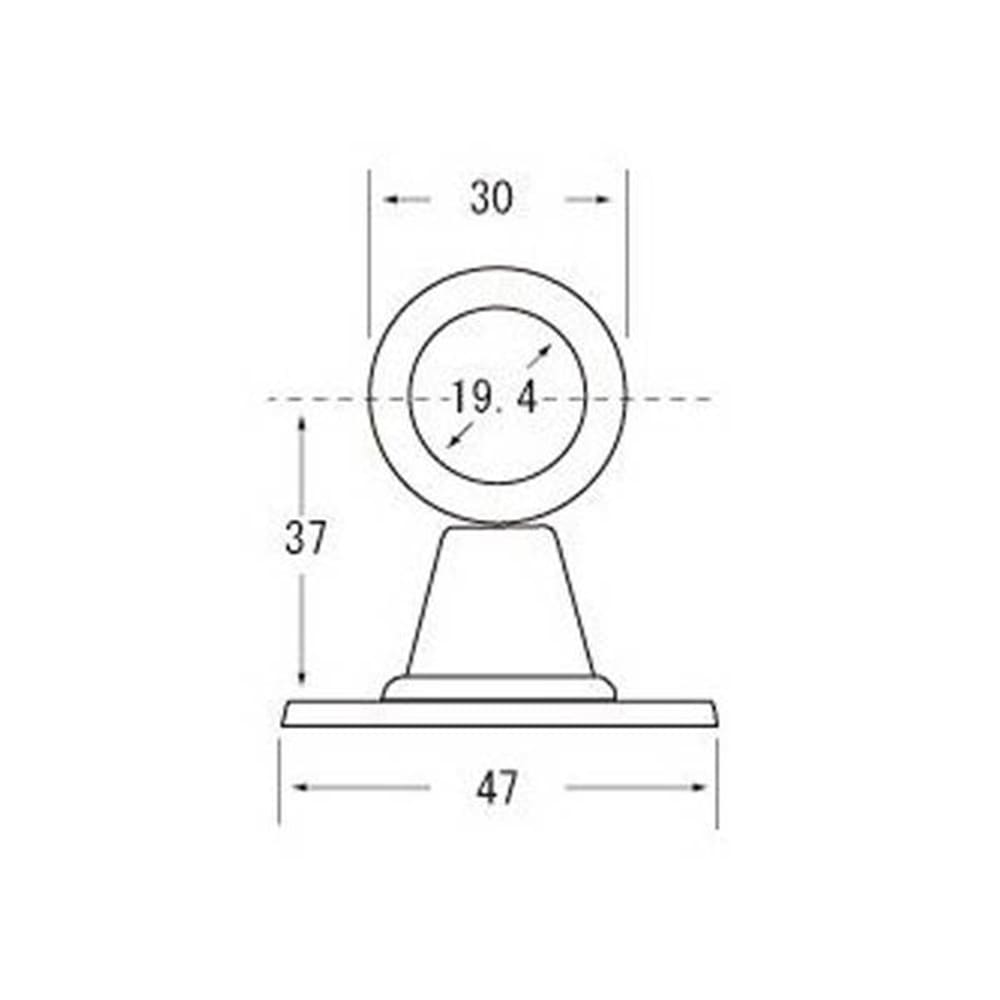 37106 ステンブラケット通19mm