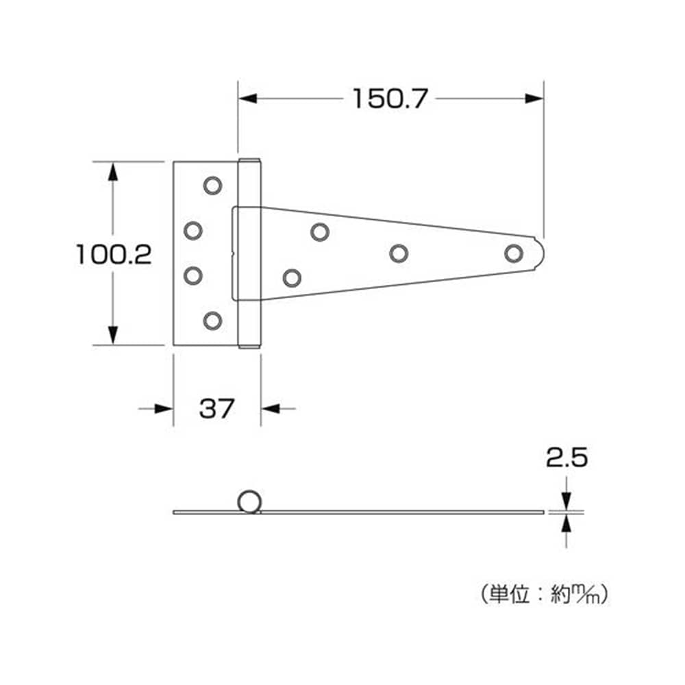 WT-518ウエスタンヒンジ94x153