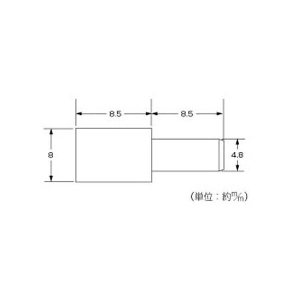 Z-168 ダボ棚受 8.0mm(差込式) 8個入
