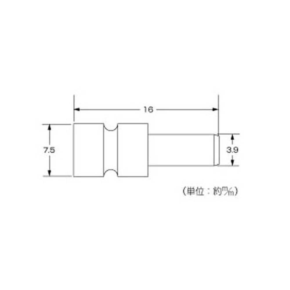 Z-171 ダボ棚受 7.5mm(差込式) 12個入