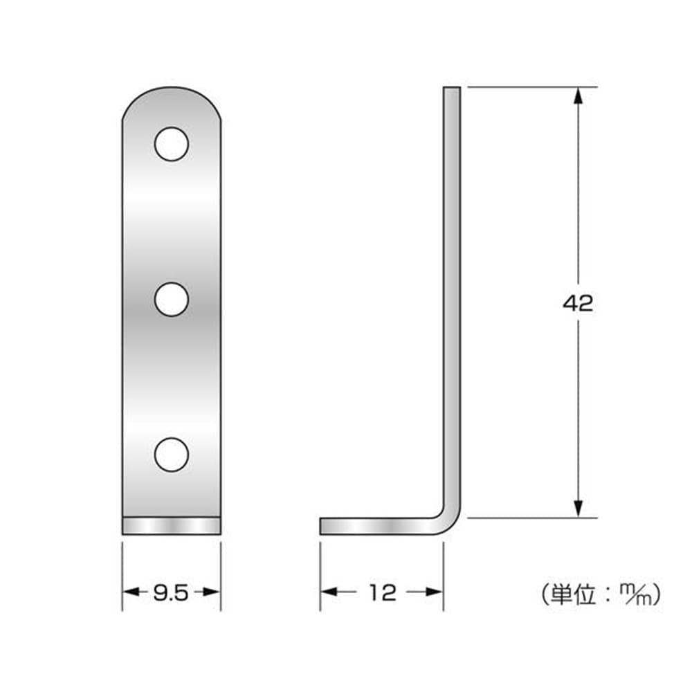 BX-289 ミニ金具 L型12x42mm