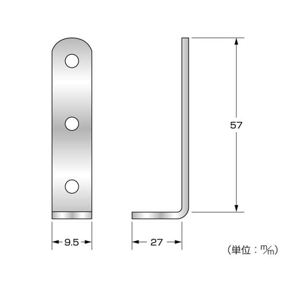 BX-290 ミニ金具 L型27x57mm