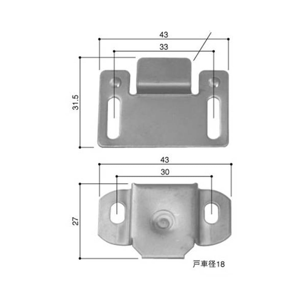 網戸用取替戸車 3P-D型