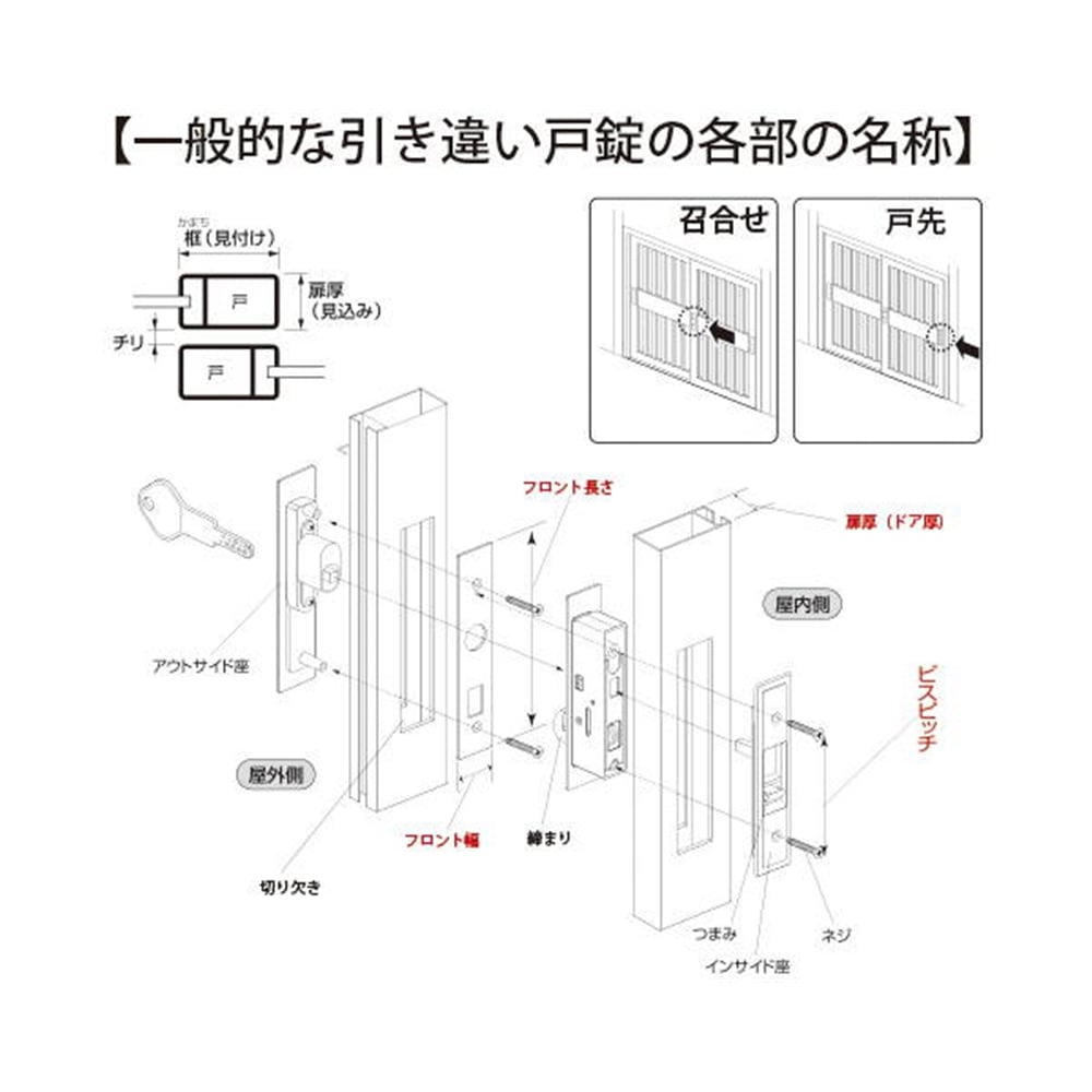 KH-D 引違錠 万能型