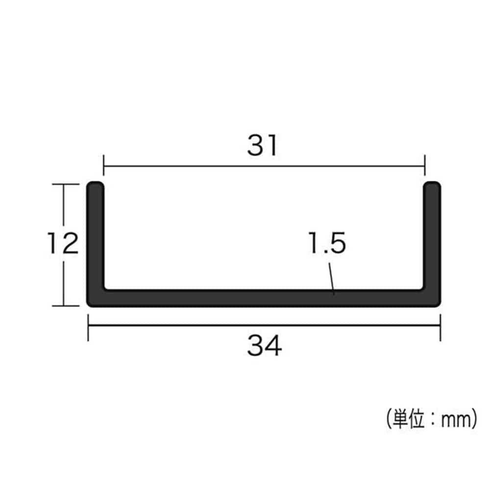 光（Hikari）　ＰＴＹ３１１１　横カバー茶　１２×３４×９１５ｍｍ