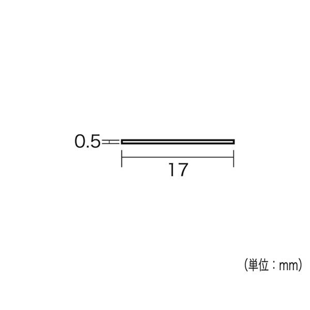 光（Hikari）　ＰＴＣ２０５　厚み調整材透明　０．５×１７×９１０ｍｍ Ｔ0.5mm