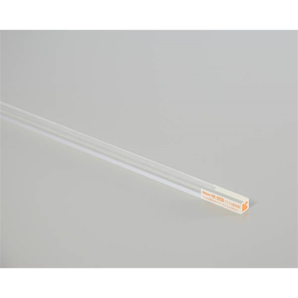 光（Hikari）　ＨＫ－５０２Ｂ　アクリル透明角棒２ｍｍ２溝 2mm２溝