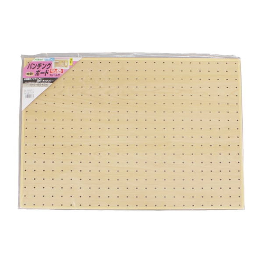 光（Hikari）　ＰＧＢＤ４０６－３　パンチング（有孔）ボード木目（約６．５Ｘ４５０×６００） 450Ｘ600木目