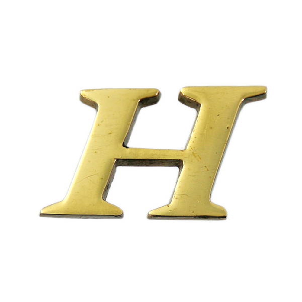 光（Hikari）　ＱＬ２０ーＨ　真鍮ゴールド文字　大文字Ｈ