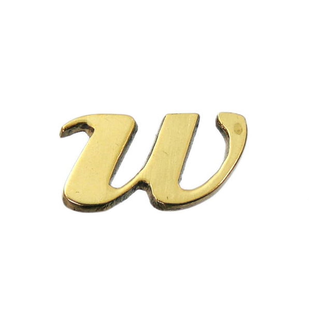 光（Hikari）　ＱＳ２０－Ｗ　真鍮ゴールド文字　小文字ｗ