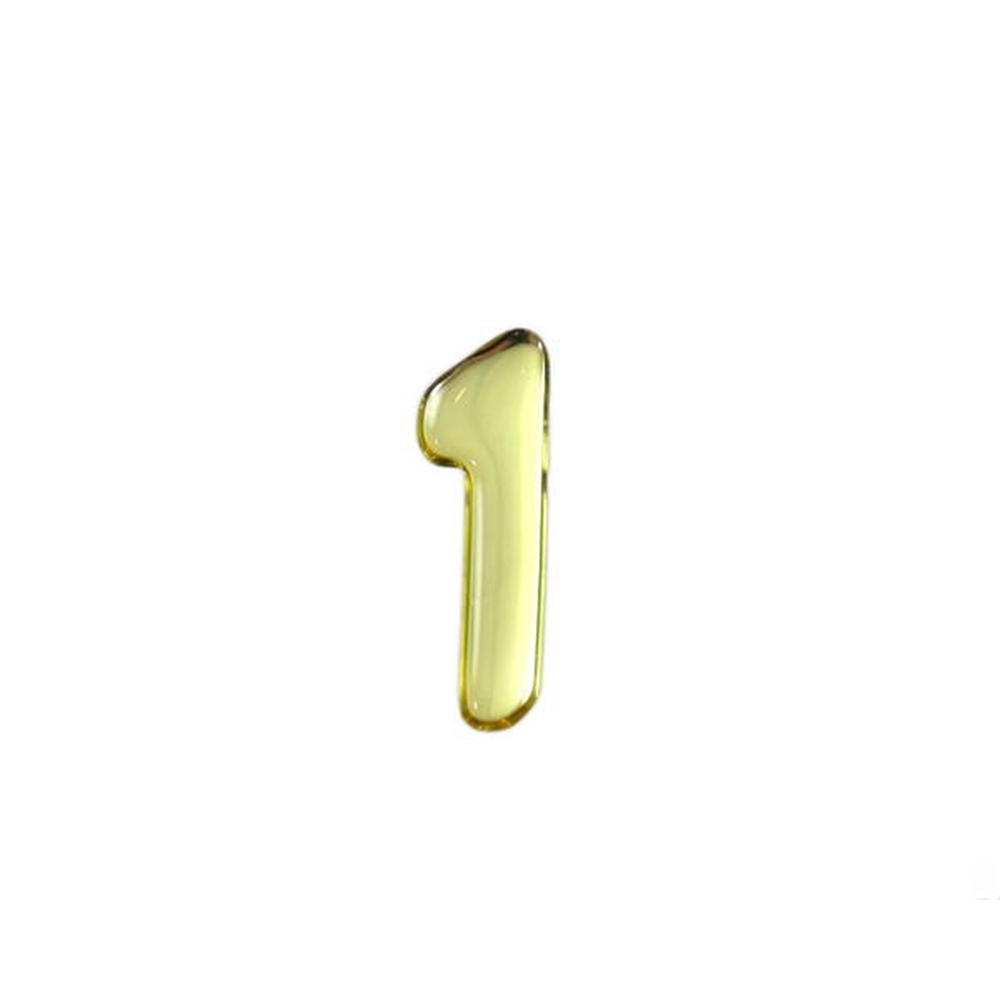 光（Hikari）　ＧＭ３５－１　ゴールドメタル文字　数１