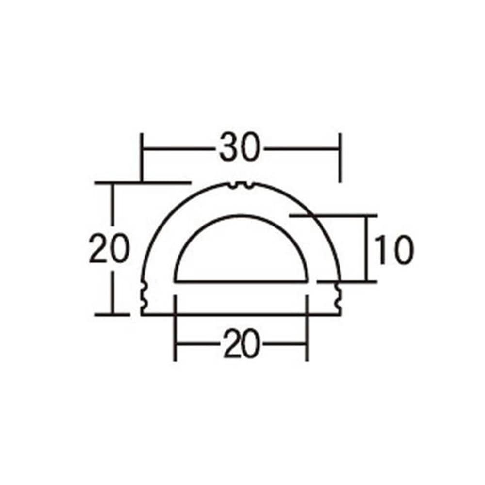 光（Hikari）　ＮＲＭＤ－３３０　Ｄ型ゴム　３３０ｍｍ 30Ｘ20Ｘ330mm