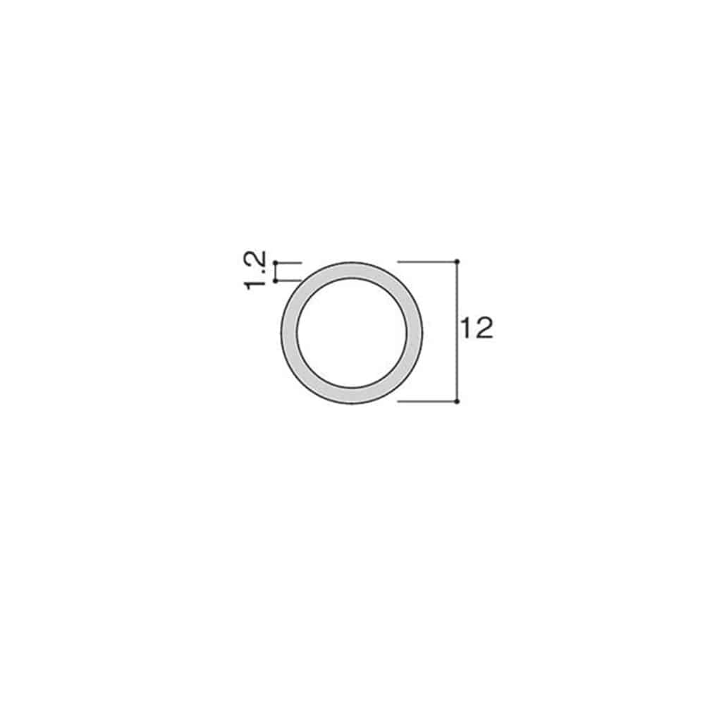 光（Hikari）　ＴＭ１００－１２　スチール丸パイプ１２丸 12.7ΦＸ1000mm