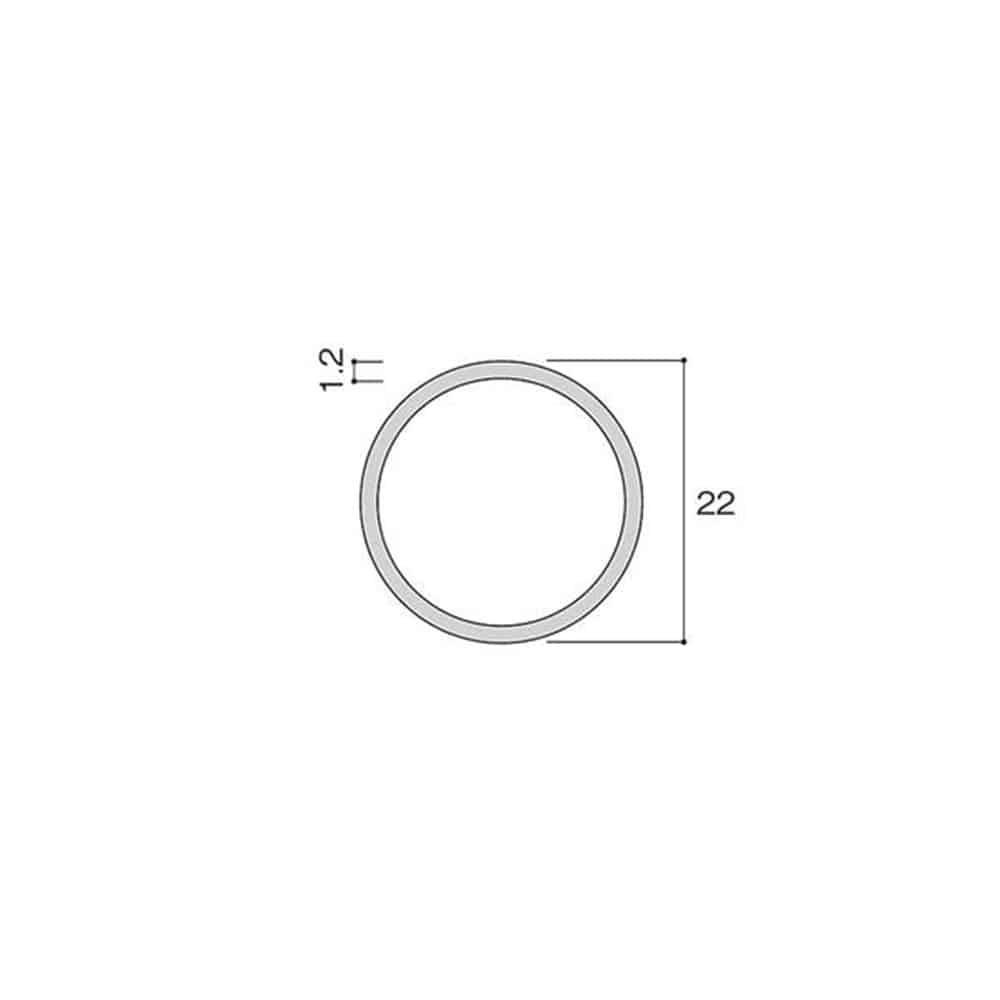 光（Hikari）　ＴＭ１００－２２　スチール丸パイプ２２丸 22.2ΦＸ1000mm