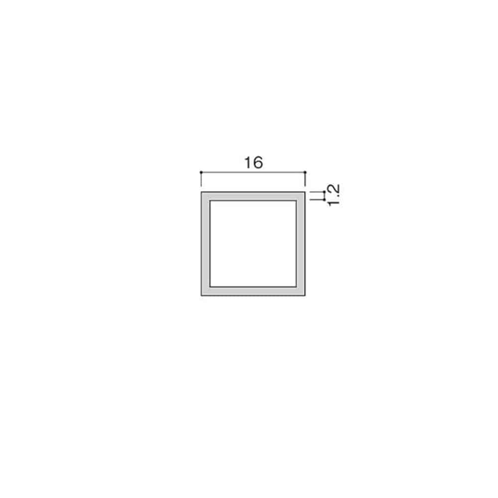 光（Hikari）　ＴＫ１００－１６　スチール角パイプ１６角 16角Ｘ1000mm