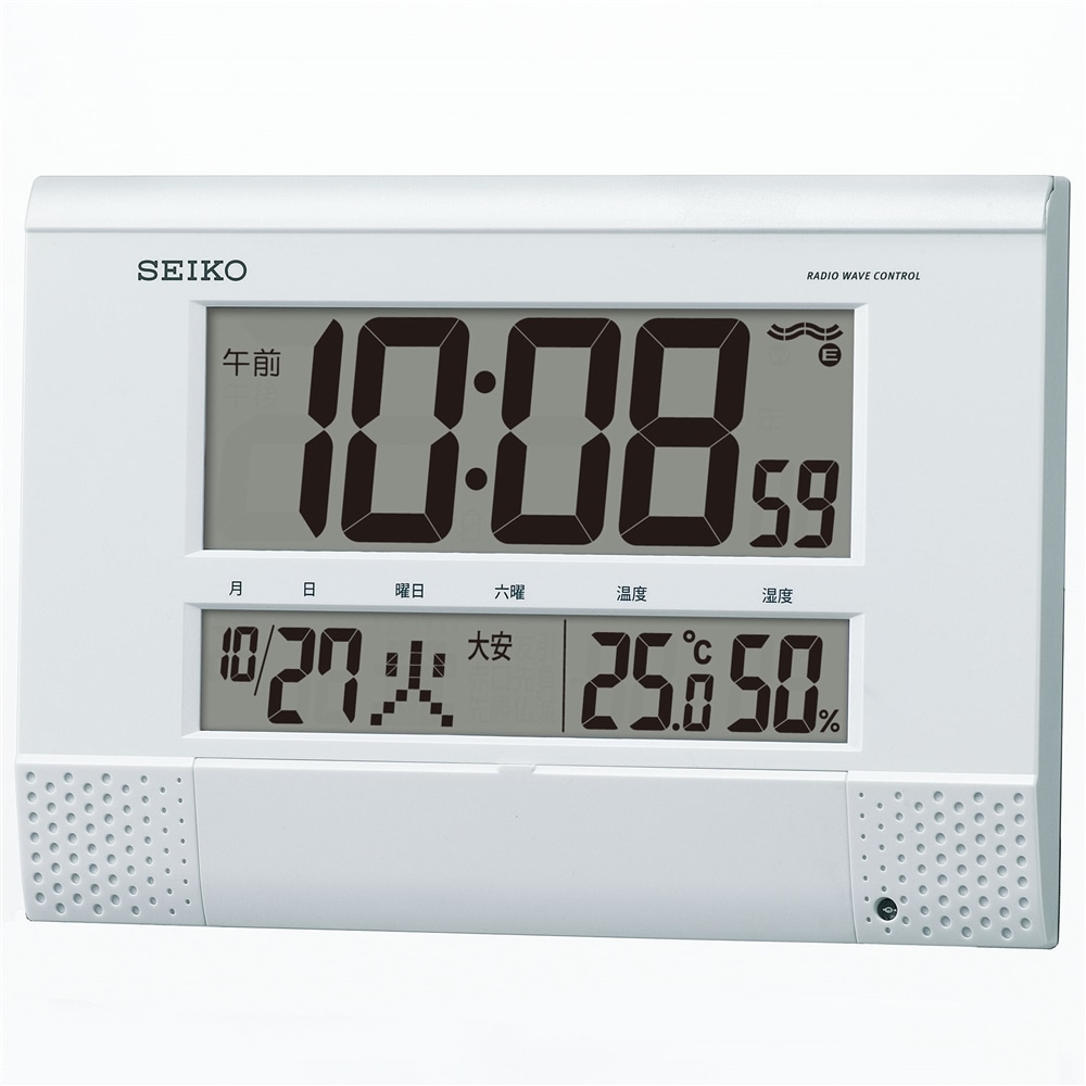 セイコー　電波プログラム付掛置兼用時計　ＳＱ４３５Ｗ