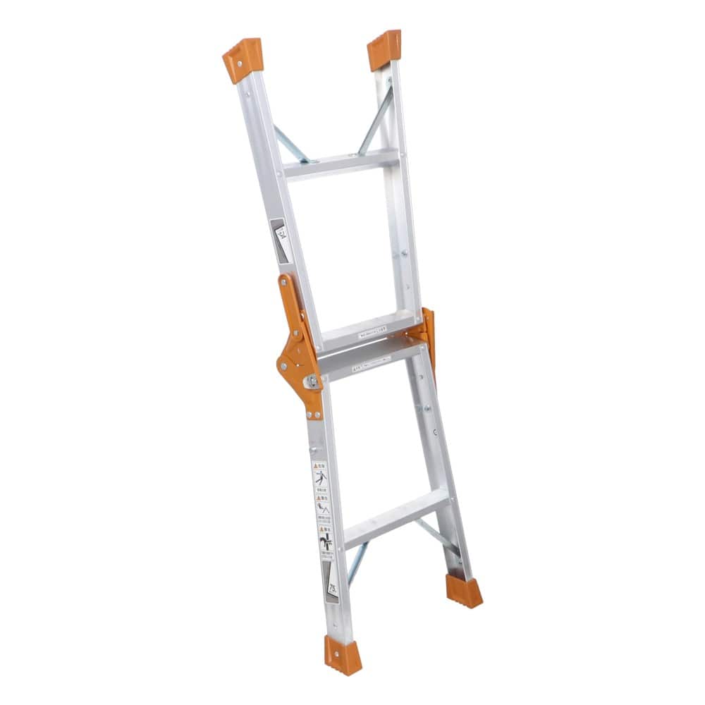 アルミ製兼用脚立２尺　Ｋ－６０ＤＫ　銀色