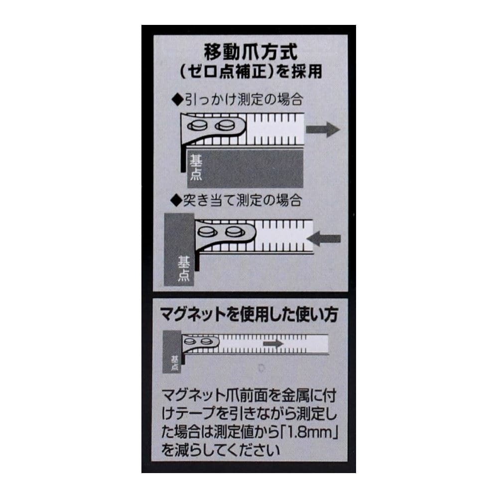 PROACT　両面ＪＩＳ目盛メジャー　長さ７．５ｍ×テープ幅２５ｍｍ　ゴールド 7.5m×25mm