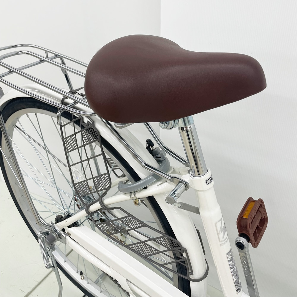 ２６インチ 軽快車 ホワイト ホワイト