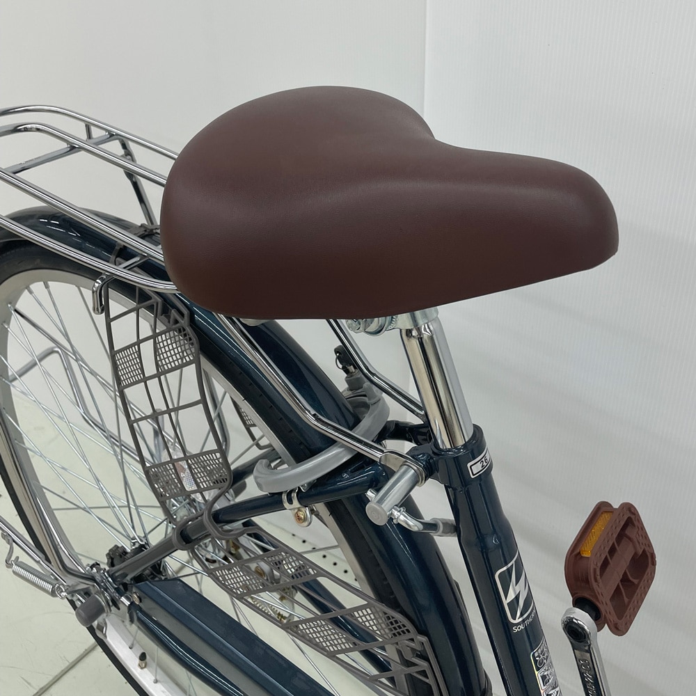 ２６インチ 軽快車 ブルー ブルー