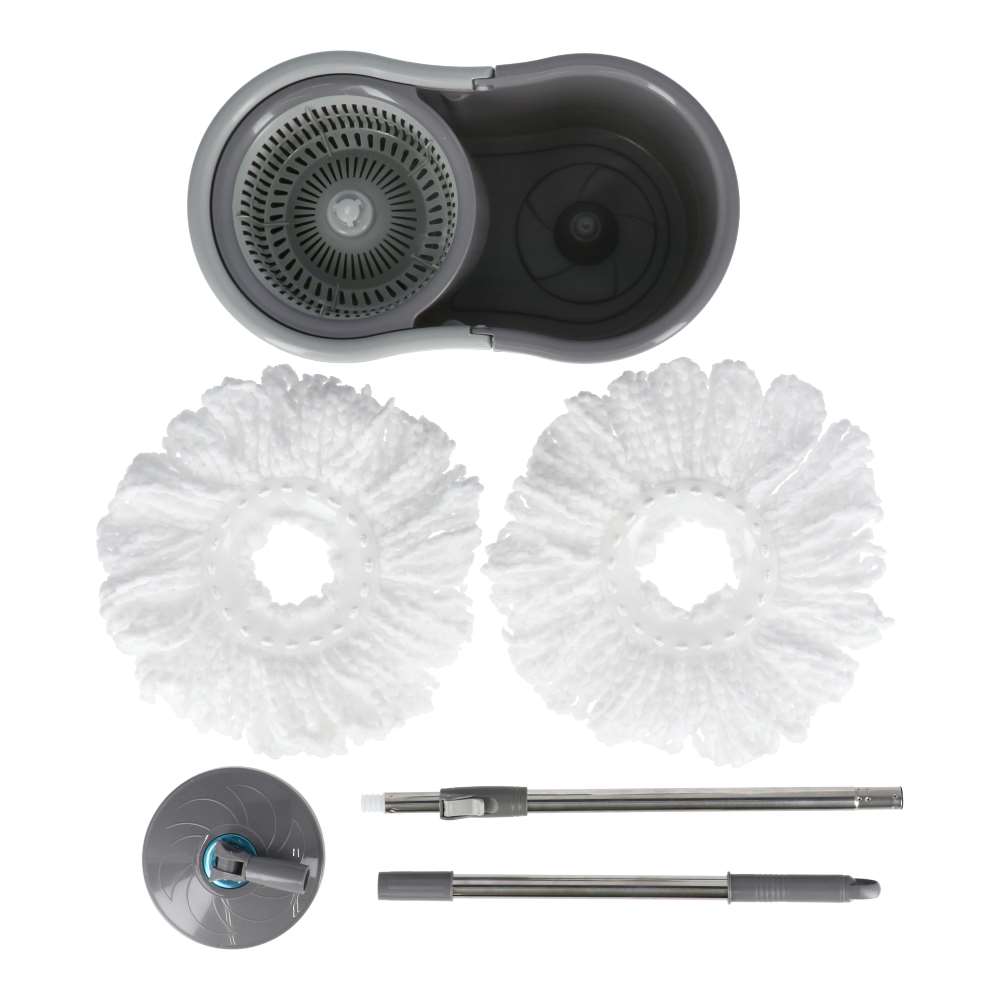 LIFELEX 回転モップセット グレー SM21-6731 ×2個セット 【本体】2セット