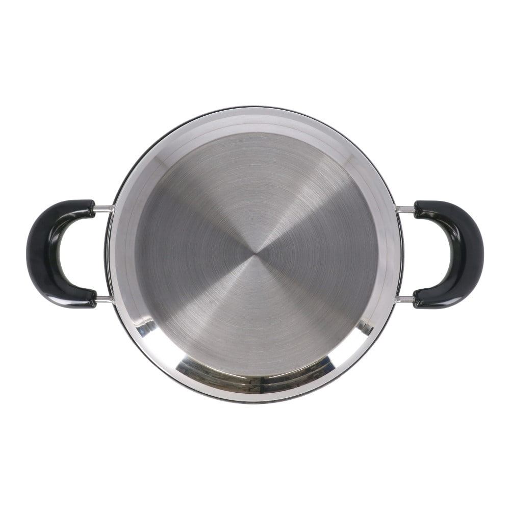 ３層底両手鍋　２２ｃｍ　ＫＨＭ０５－８１４２　ＩＨ２００Ｖ電磁調理器対応　ガスコンロ直火用 ２２ｃｍ