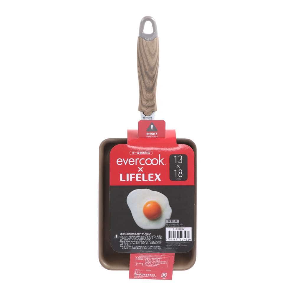 LIFELEX　エバークック　ＩＨたまご焼き　１３×１８ｃｍ たまご焼き