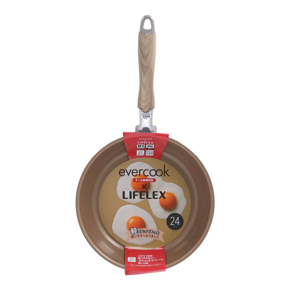 LIFELEX　エバークック　ＩＨ２４ｃｍ　フライパン 24cm
