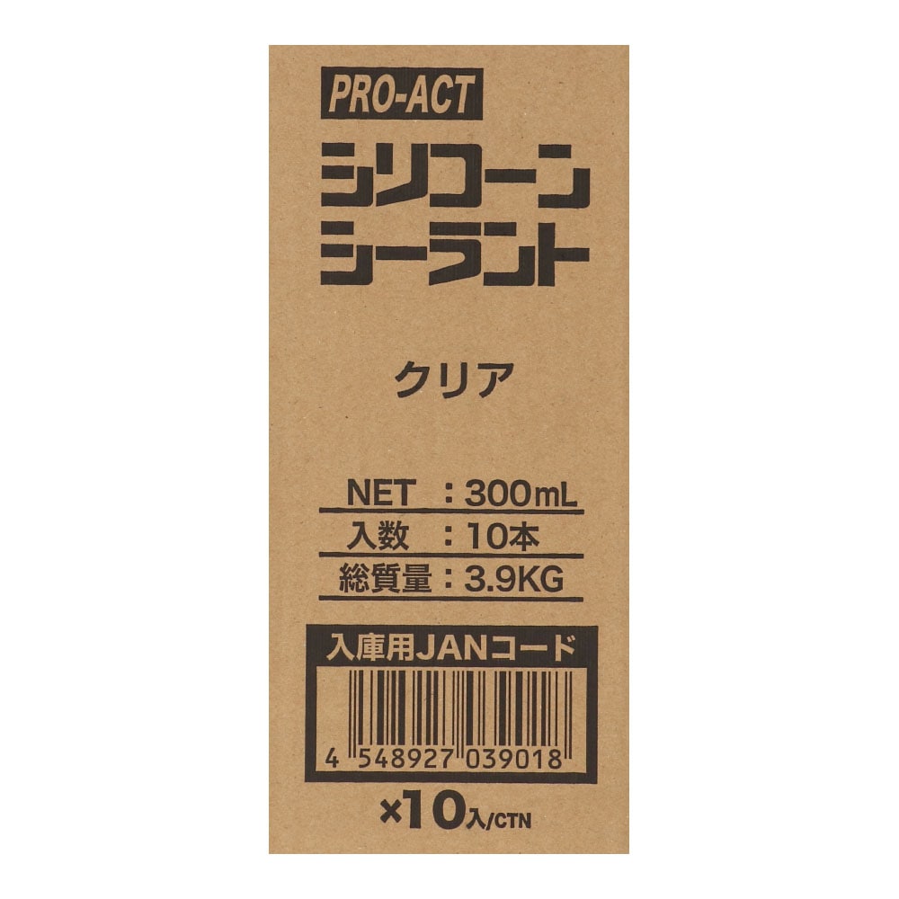 シリコーンシーラント　クリア　３００ｍｌ　×１０本 クリア　１０本