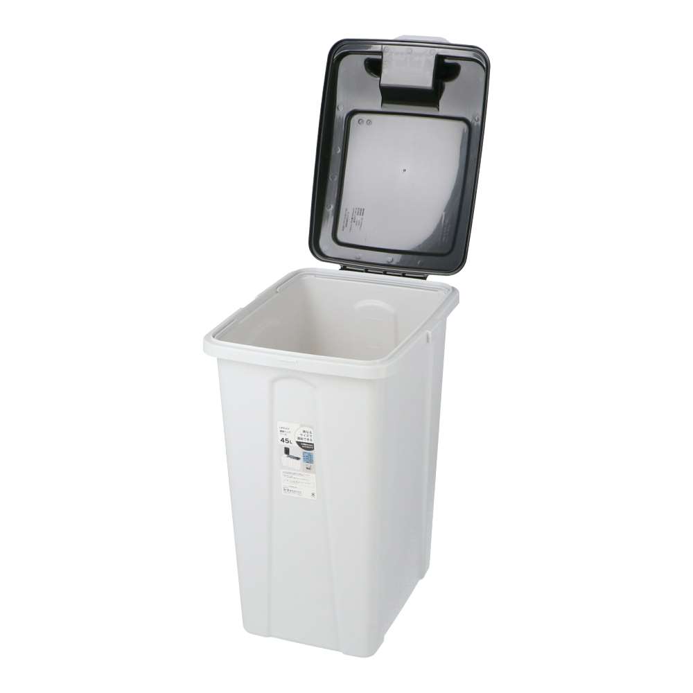 LIFELEX　連結ハンドルペール　４５Ｌ　グレー／ブラック ブラック 45L
