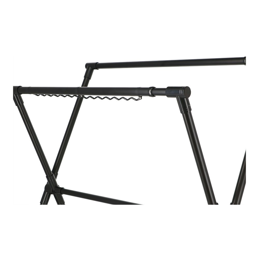 LIFELEX　伸縮室内Ｘ型物干しブラック　ＷＥＨ２１－００２４ ブラック