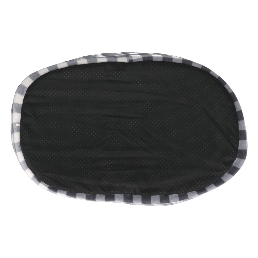 LIFELEX　オーバルベッドＳ　チェック　ダークグレー　ＱＣ１２－４３１８　２６ＡＷ Ｓ