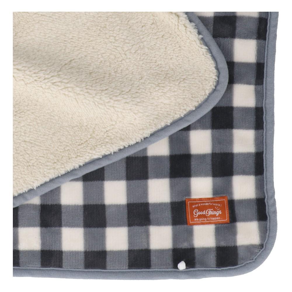 LIFELEX　ブランケットＬＬ　チェック　ダークグレー　ＱＣ１２－４４８６　２６ＡＷ ＬＬ
