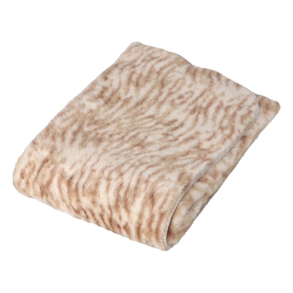 LIFELEX　ほぼネコミニ毛布　茶トラ　１４０×１００　カモブラウン 茶トラ