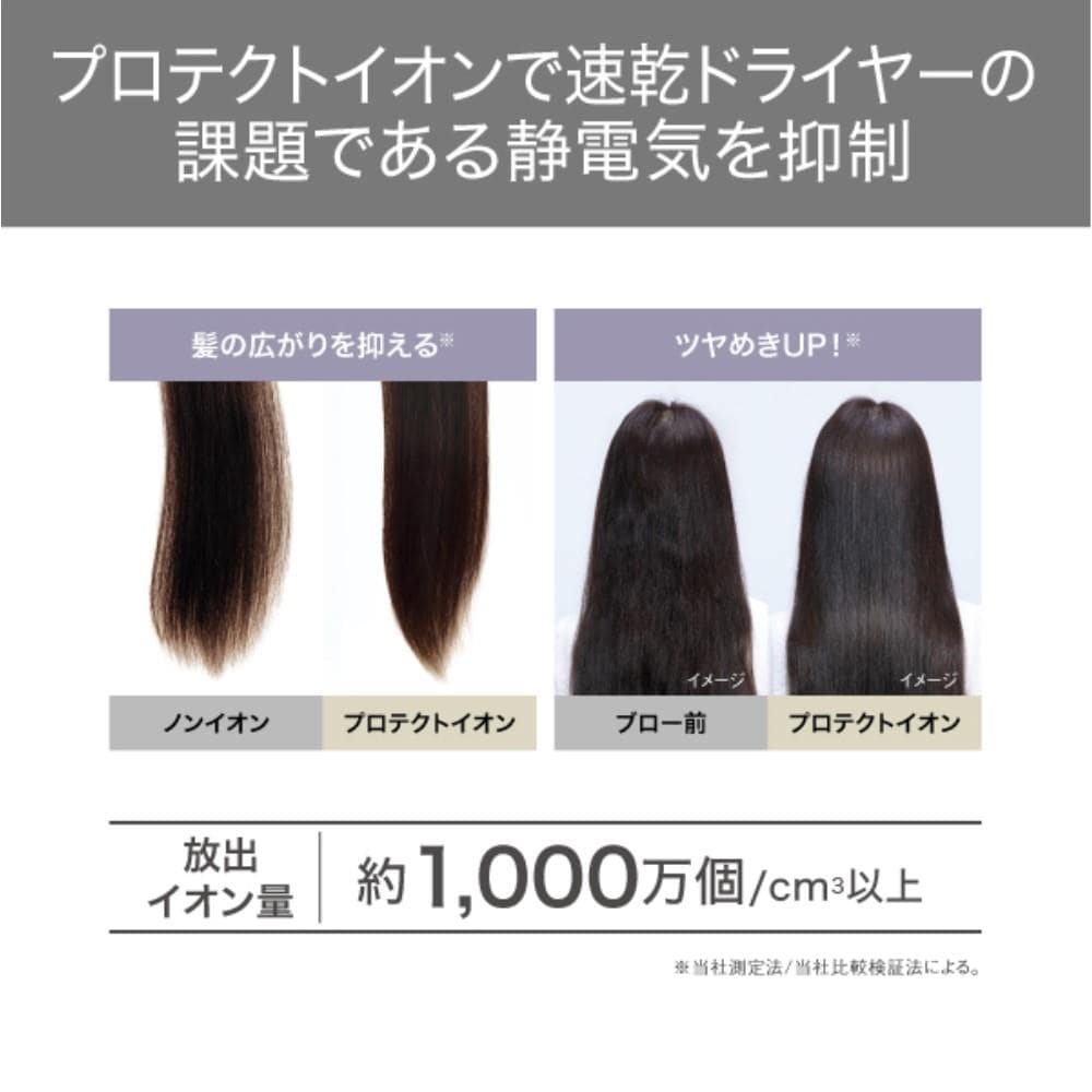プロテクトイオンヘアードライヤー　TD570A-K ブラック