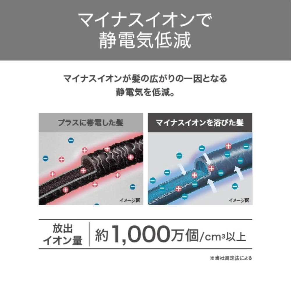 マイナスイオン　カールドライヤー　TC365A-K