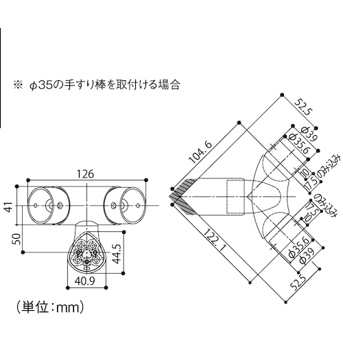 マツ六　入隅自在ブラケット　ＥＬ－９４２Ｇ　ゴールド