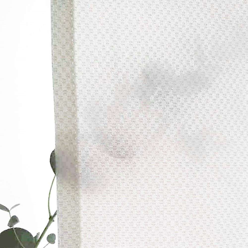 LIFELEX　防炎＋遮像＋遮熱・保温レースカーテン　トレリス　２枚組　１００×１０８　ホワイト 幅100×丈108ｃｍ