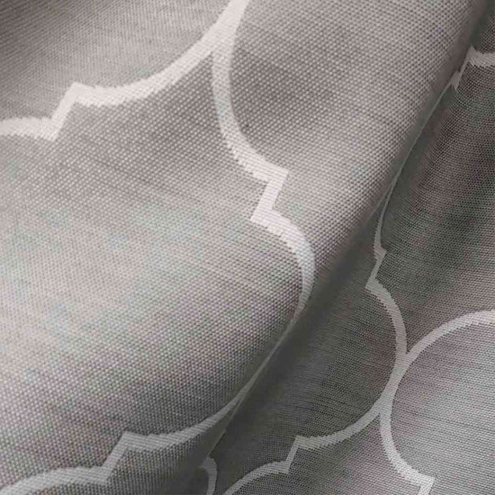 LIFELEX　遮光＋遮熱・保温カーテン　モロッカン　２枚組（タッセル付き）　１００×１３５　グレー 幅100×丈135ｃｍ