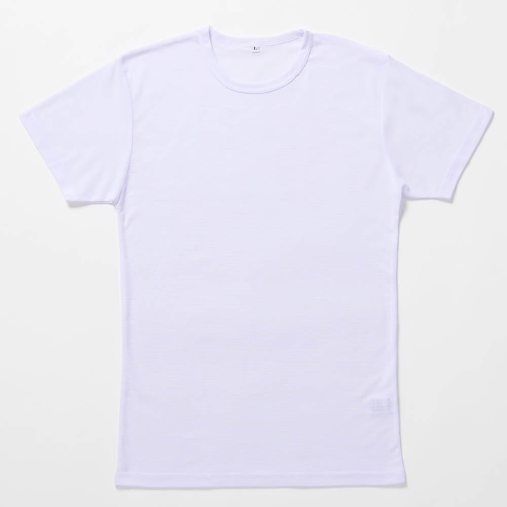 LIFELEX 鹿の子丸首半袖インナー ２Ｐ ホワイト Ｍ M